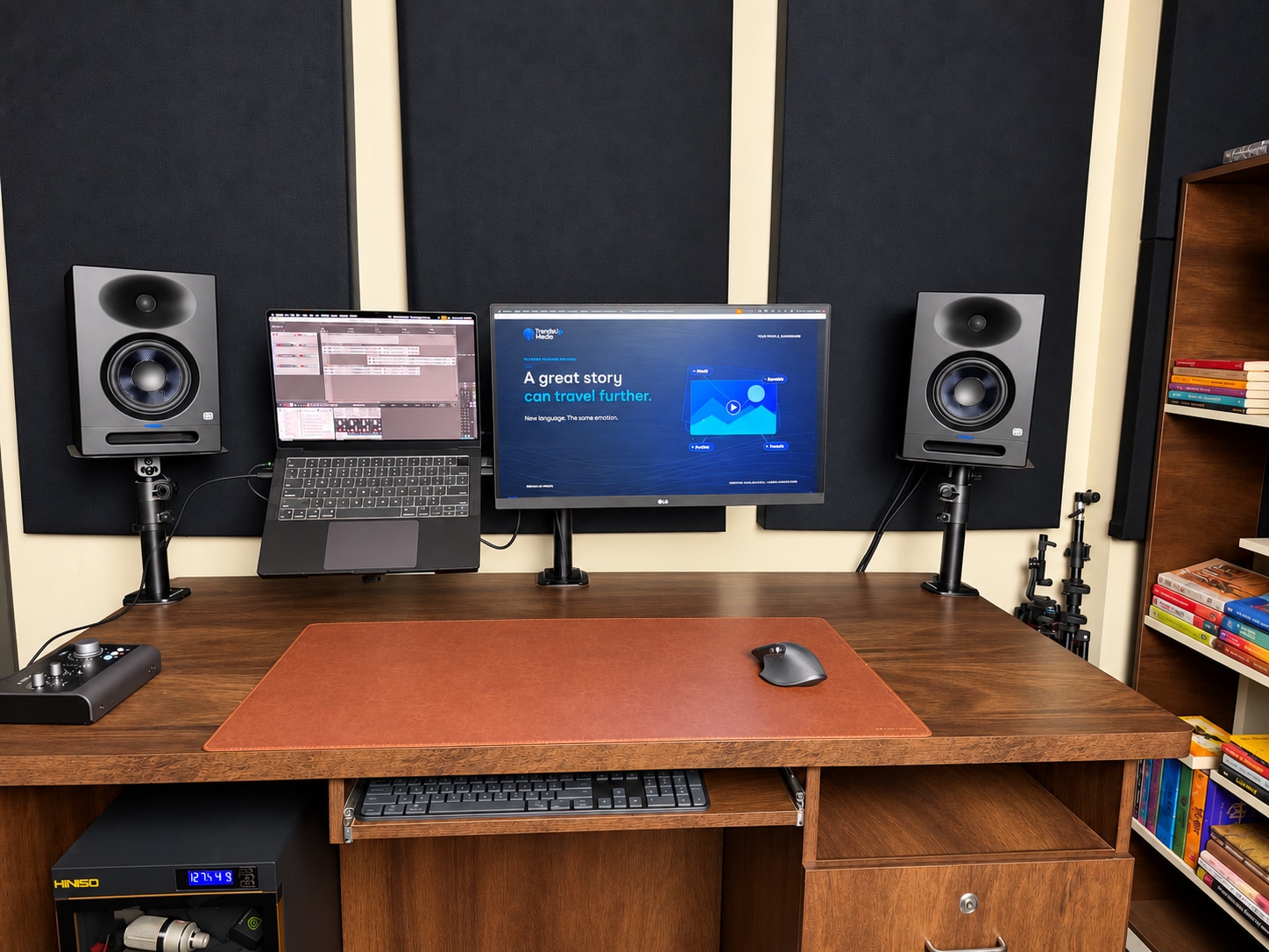 Quality control and stereo mixing room at TrendsUp Media